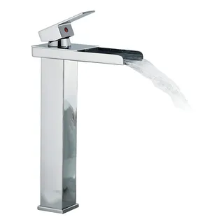 Grifo Monomando Mezclador Para Lavabo De Baño,cromado Pulido Acabado Brillante Color Plateado