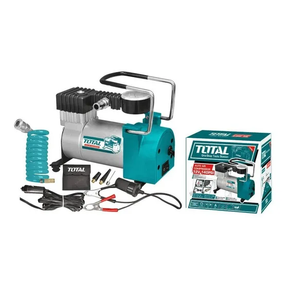 Mini Compresor De Aire Total 140 Psi 10 Para  Auto