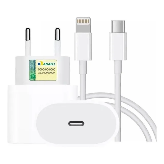 Carregador Turbo 25w Para iPhone 8 X Xr 11 12 13 14 Pro Max