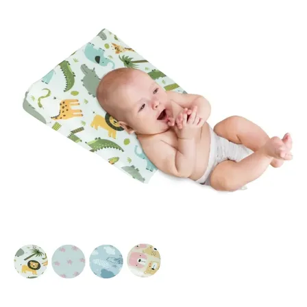 Travesseiro Anti Refluxo Bebê Menino Menina Com Capa
