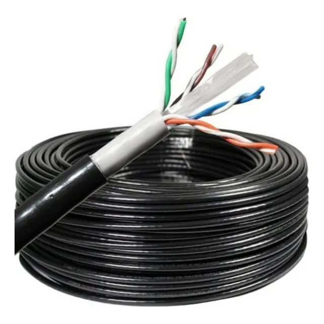 Cable Utp Cat 6 Uso Exterior X 100 Met Camaras De Seguridad