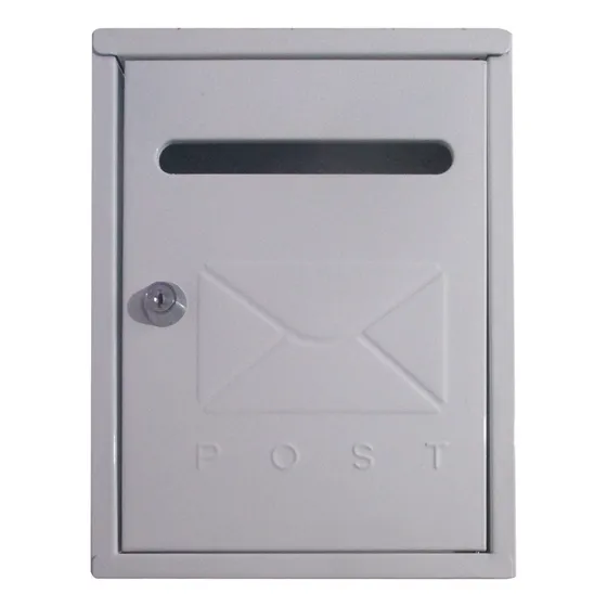Buzon Buzonera Metalica Cartas 22x26cm Blanco