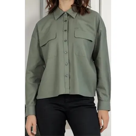 Blusa Mujer Ellus Oversize Linen Cotton