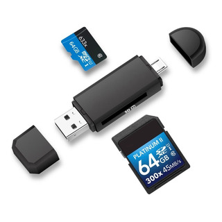 Kit Adaptador Usb C 3 En 1 - Lector De Memoria Sd - Otg Pc Kit Adaptador Usb C 3 En 1 - Lector De Memoria Sd - Otg Pc