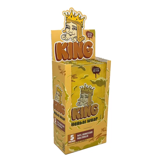 King Blunt Seda Smoking 25 Pacotes Caixa Fechada Isqueiro