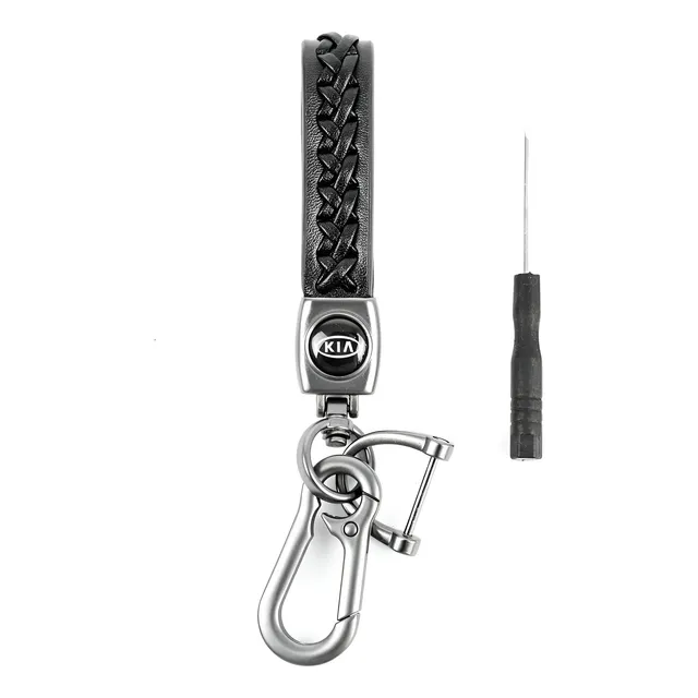 Llavero Universal Logo Piel Carro Original Cuero Premium