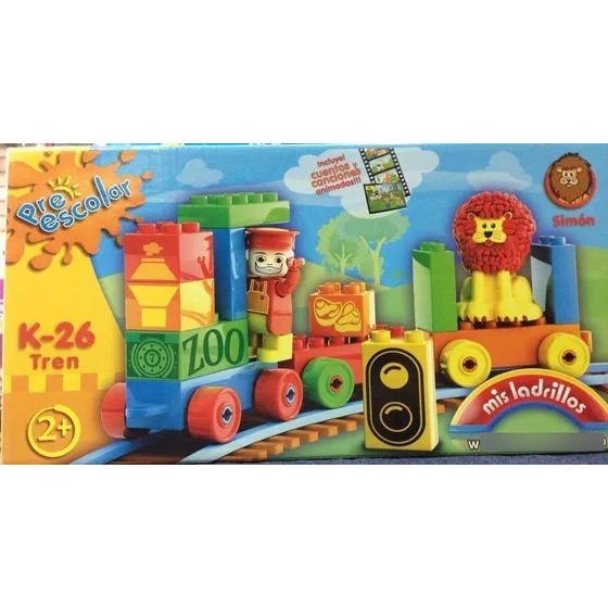 Juego Bloques Didactico Tren Mis Ladrillos Preescolar K26 