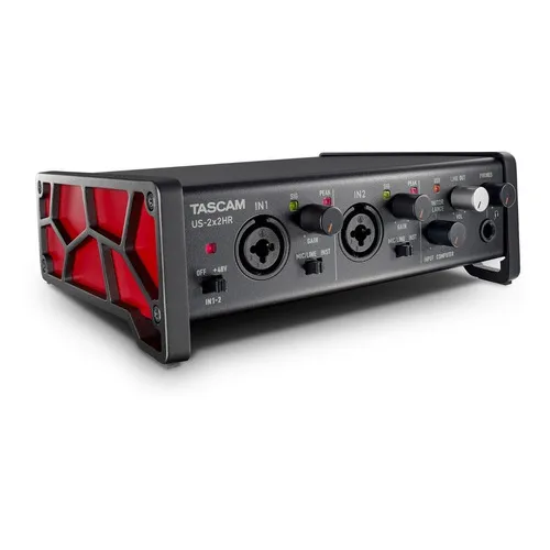 Interface de áudio Tascam US-2X2HR Usb-C Midi Studio
