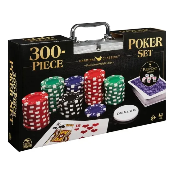 Set De Juego Poker Cardinals Procesional 300 Fichas Cartas