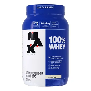 100% Whey 900g Pote Max Titanium 100% Whey 900g Pote Max Titanium