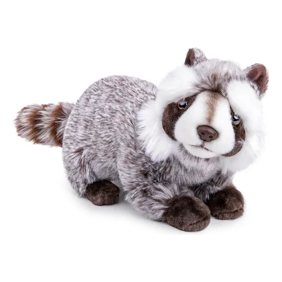 Peluche De Peluche Con Forma De Mapache De 25 Cm, Realista Y
