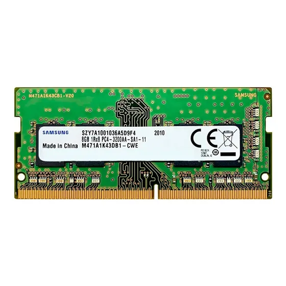 Memória RAM verde 8GB 1x8GB Samsung M471A1K43DB1-CWE