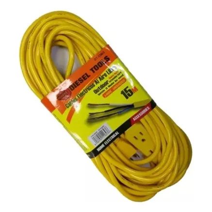 Extensión Eléctrica 15 Metros  Uso Exterior Cable Awgx3