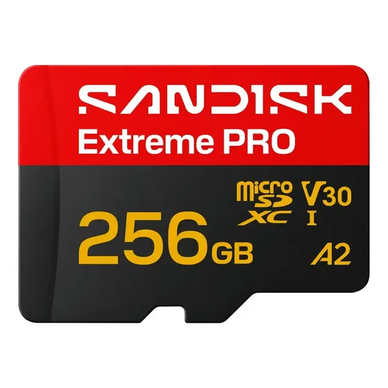 Memoria Microsd 256gb Sandisk Extreme Pro V30 A2 4k 250mb/s