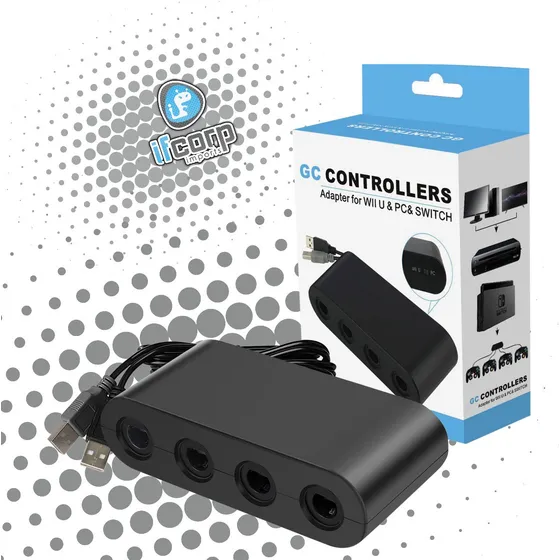 Adaptador Controlador Gamecube Switch Wii U Pc Smash Bros