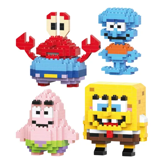Bloco De Montar Genérica Bob Esponja 700 Peças