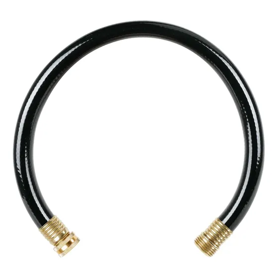 Manguera Jardin Negra 3 4  X 2 Pie Fuga Agua Pvc Macho