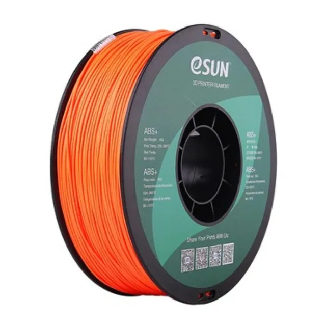 Filamento 3D Esun ABS+ de 1.75mm y 1kg orange
