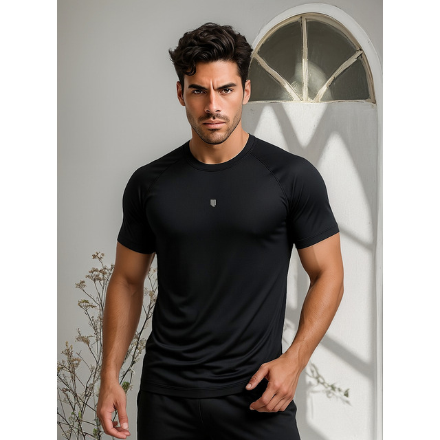 Camiseta Raglan Proteção Uv Camisas Dry Fit Manga Curta