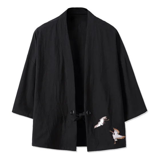 Kimono Yukata Bordado Japonés Para Hombre