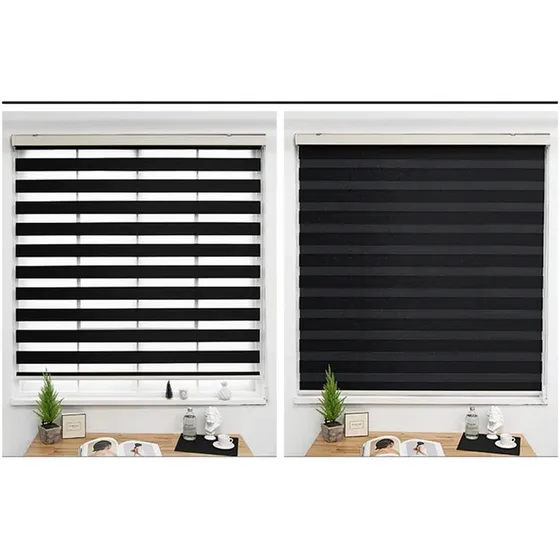 Cortina Roller Duo Zebra Día Y Noche 80x200 Cm