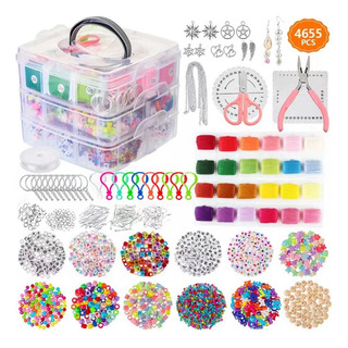 Kit De Miçangas Completo Para Fabricação De Joias Pulseiras Kit De Miçangas Completo Para Fabricação De Joias Pulseiras