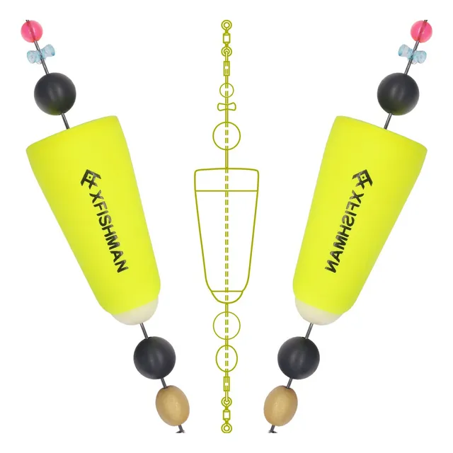 Corcho Para Pesca Burbuja Agua Salada Flotador S Rojo Equipo