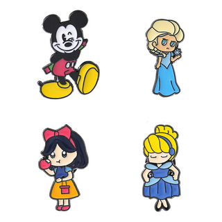 Broche De Disney Princess&mickey Mouse De 4 Pcs Accesorios Broche De Disney Princess&mickey Mouse De 4 Pcs Accesorios