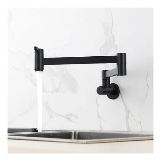 Grifo Lavabo Para Baño Montado Pared Laton Macizo Frio Agua