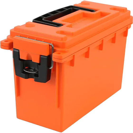 Caja Para Munición Plástica Naranja Sheffield