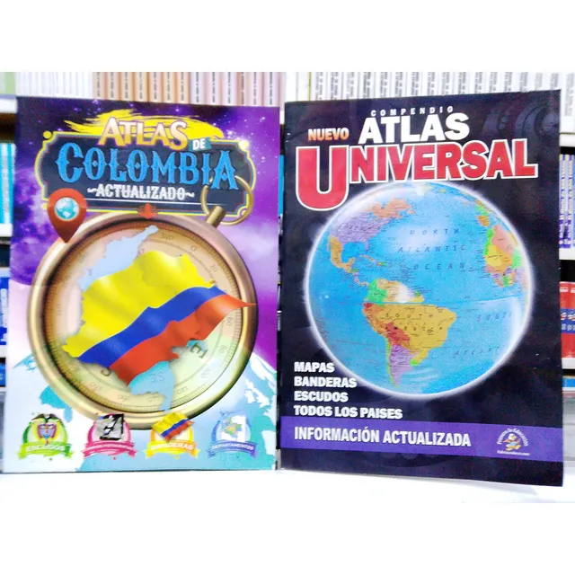 Atlas  De Colombia Y Atlas Universal  Nuevos Y Originales