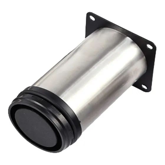 Pata Para Mueble De Acero Cromado Redonda 5cm 4und