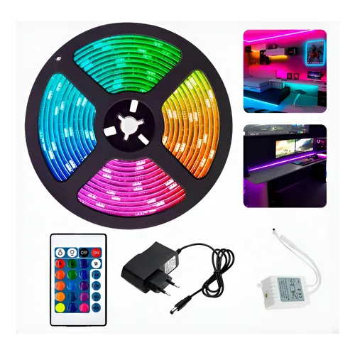 Fita Led 2811/smd 12v Rgb/kzq Ip20 5 Metros 60d/m Cor Da Luz Rgb