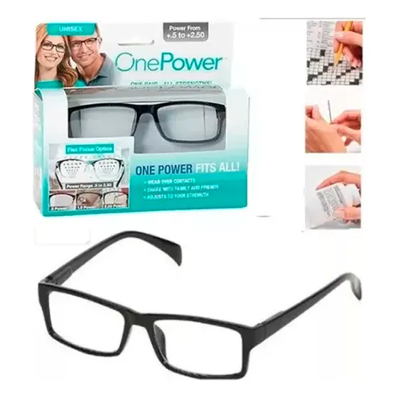 2x Lentes De Lectura Multifocal One Power Rango 0.5- 2.50 Tv