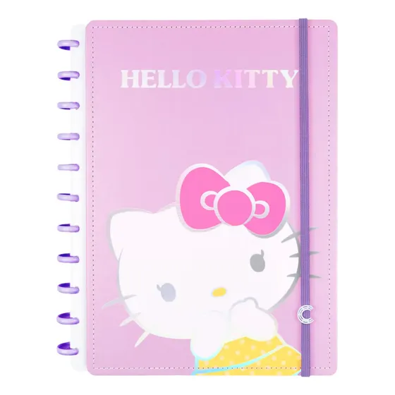 Caderno Inteligente Grande Hello Kitty Cor Rosa