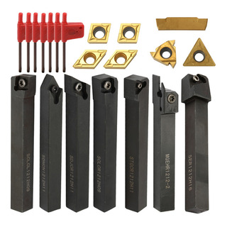 Unidad De Torno Solid, 21 Piezas, Insertos De Soporte Multif Unidad De Torno Solid, 21 Piezas, Insertos De Soporte Multif