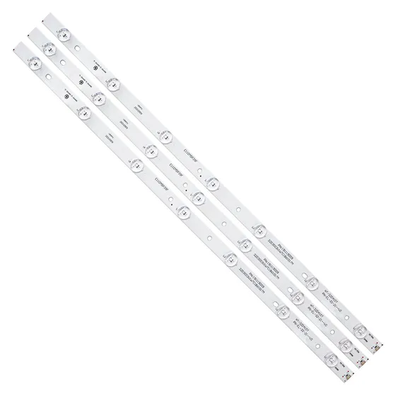 Kit 3 Barras Pci Eletro Parts 400B-32D Compatível com Tc-32a400b Tc-32d400b Tc32e600b Televisão 32''