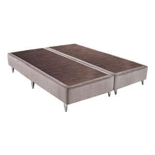 Base Sommier Camurça Bege Queen (158x198x23) - Ortobom Base Sommier Camurça Bege Queen (158x198x23) - Ortobom