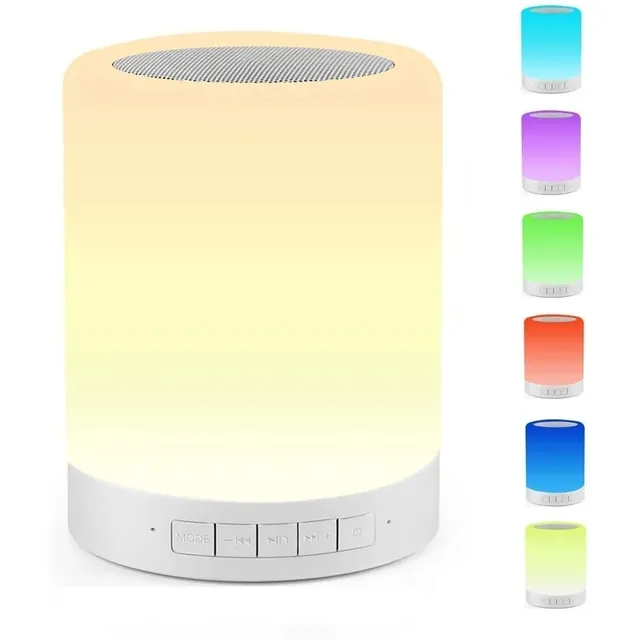 Parlante Portátil Táctil Bluetooth Con Luces Led