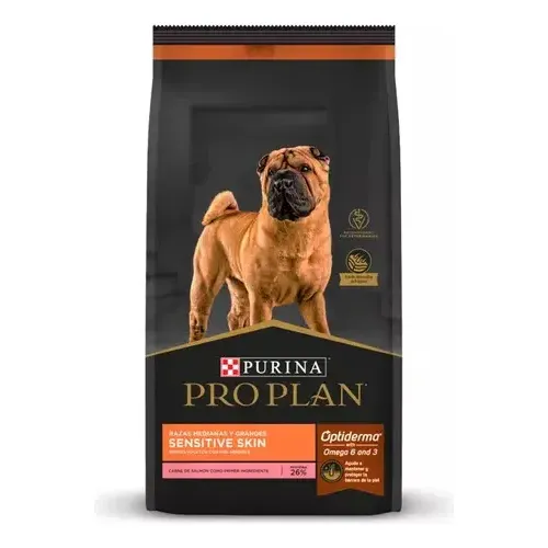 Pro Plan Sensitive Skin Perro Adult Raza Med Gde Salmón 12kg