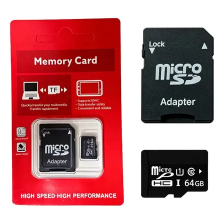 Tarjeta Memoria Microsd 64 Gb Con Adaptador Sd