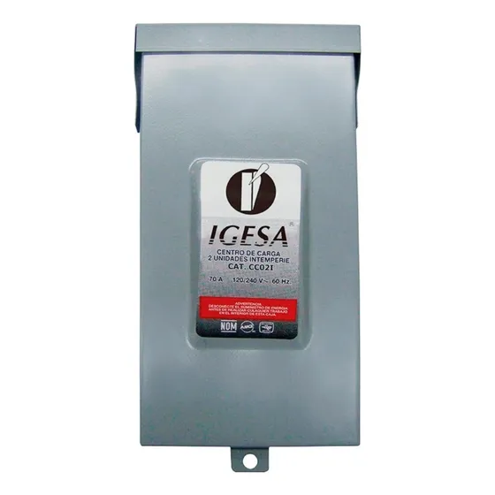 Centro De Carga De 2 Unidades Nema 3r Igesa- Cc02ic