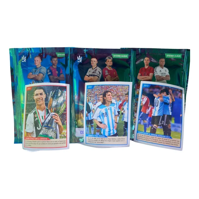 Tarjeta De Messi Y Cristiano De Los Equipos Actuales.