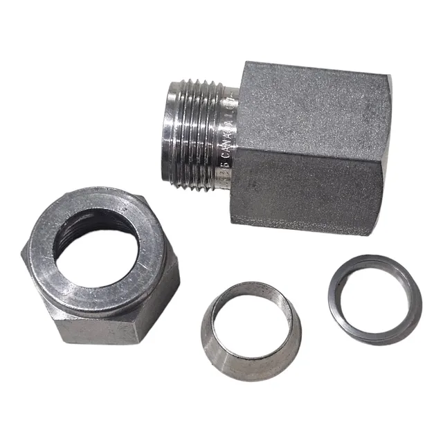 Conector Hembra De Acero Inoxidable 1/2  Od X 1/2  Npt Hembr