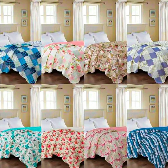 10 Cobre Leito Casal Colcha Estampada Super Luxo Revenda