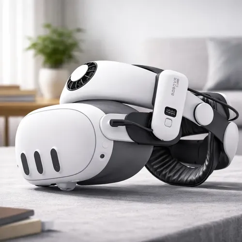 Bobovr S3 Pro Bateria de 10000mah Alça Halo para Quest3/3s Branco