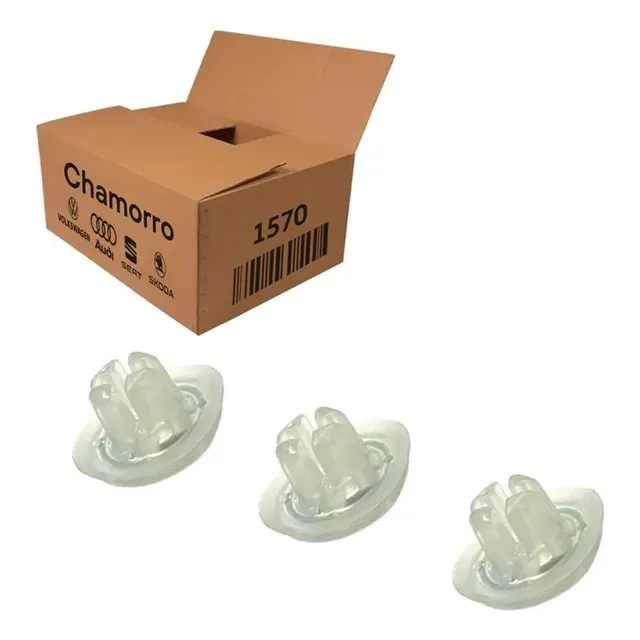 Kit 3 Bucha Fixação Moldura Externa Espelho Vw Gol Polo