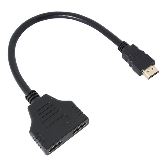 . Hdmi 1 A 2 Cabo Adaptador De Sinal Duplo Split\ Hdmi Macho