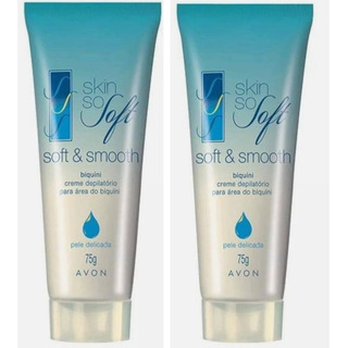 Kit 2 Creme Depilatório Skin So Soft Biquíni 75g Avon Kit 2 Creme Depilatório Skin So Soft Biquíni 75g Avon