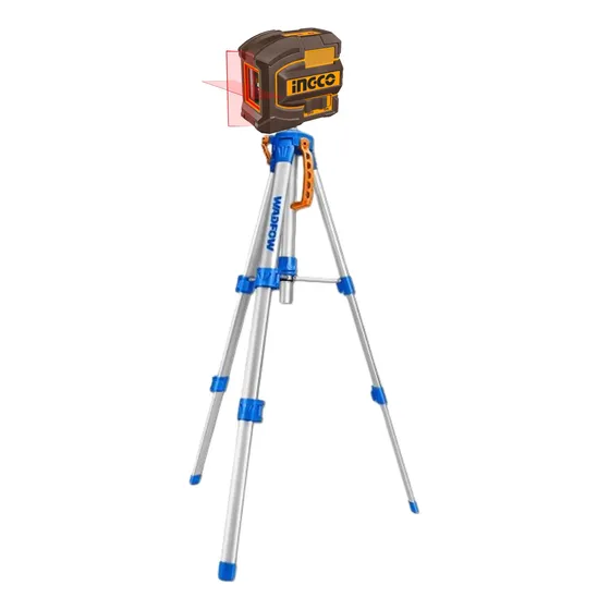 Nivel Láser Ingco 18m Autonivelante Con Imán + Trípode 110cm